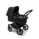 BUGABOO - Donkey 5 Duo Geschwister-Kinderwagen mit Liegewanne und Sitz CORE (SCHWARZ / MITTERNACHTSSCHWARZ)