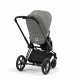 CYBEX - Platinum PRIAM 4.0 inkl. Hardparts mit Seatpack und Lux Carry Cot (MIRAGE-GREY)