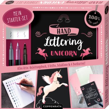 Coppenrath - Mein Handlettering Starter-Set - Unicorn...