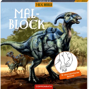 Coppenrath - Malblock (32 saurierstarke Motive!) - T-Rex...