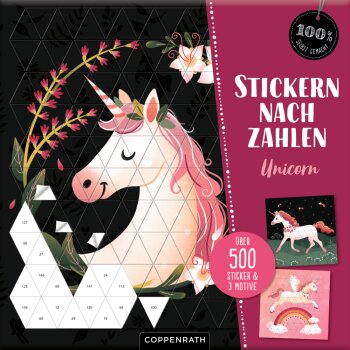 Die Spiegelburg - Stickern nach Zahlen - Unicorn (100%...