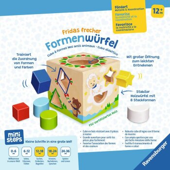 Ravensburger - ministeps - Fridas frecher Formenwürfel