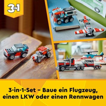 LEGO - Creator - 31146 Tieflader mit Hubschrauber