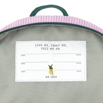 Lässig - Kindergartenrucksack Tiny Cord - Little Gang, Regenbogen, Lila