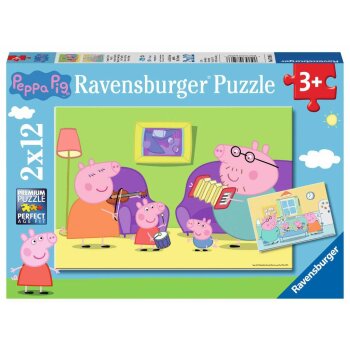 Ravensburger - Zuhause bei Peppa (Peppa Pig) PUZZLE (2 x...