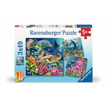 Ravensburger - Bezaubernde Unterwasserwelt PUZZLE (3 x 49...