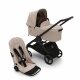 BUGABOO - Dragonfly Kinderwagen mit Liegewanne und Sitz (SCHWARZ / DESERT-TAUPE)