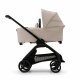 BUGABOO - Dragonfly Kinderwagen mit Liegewanne und Sitz (SCHWARZ / DESERT-TAUPE)