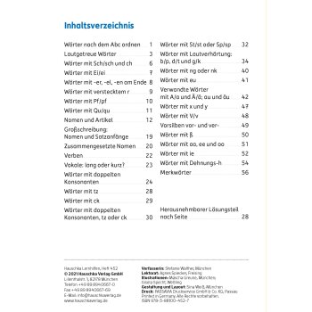 Hauschka - Mein Übungsheft Rechtschreiben - 2. Klasse