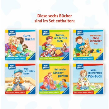 Ravensburger - ministeps - Mein erster Bücherwürfel: Töpfchen, Schnuller, Gute Nacht