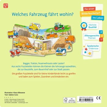 Ravensburger - Mein liebstes Puzzle-Spielbuch: Fahrzeuge