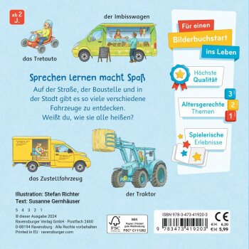 Ravensburger - Mein Bilder-Wörterbuch: Unsere Fahrzeuge