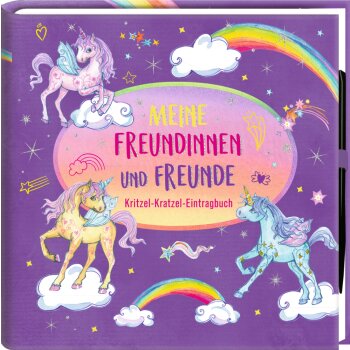 Coppenrath - Einhorn-Paradies - Kritzel-Kratzel-Freundebuch: Meine Freundinnen und Freunde