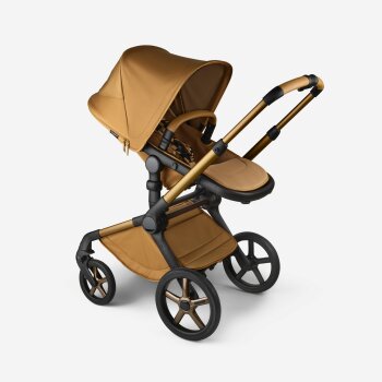 BUGABOO - Fox 5 Kinderwagen mit Liegewanne und Sitz Limited Edition Noir (BERNSTEIN)