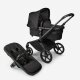 BUGABOO - Fox 5 Kinderwagen mit Liegewanne und Sitz Limited Edition Noir (TIEFSCHWARZ)