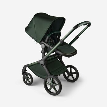 BUGABOO - Fox 5 Kinderwagen mit Liegewanne und Sitz Limited Edition Noir (MITTERNACHTSGRÜN)