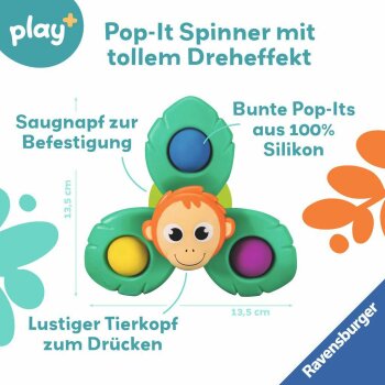 Ravensburger - Play+ Pop-it Spinner: Affe