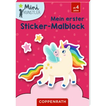 Coppenrath - Mini-Künstler - Meine ersten Stickerbilder "Einhorn/Dino/Tiere/Fahrzeuge", sort. (40)