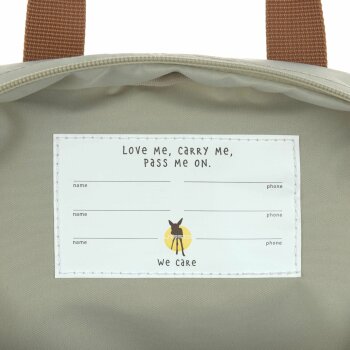 Lässig - Kindergartenrucksack Square - Little Gang, Light Khaki