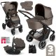 ABC-DESIGN - 3in1 Kinderwagen-Set Salsa 5 Air inkl. Babyschale Maxi Cosi Pebble 360 Pro 2 - nature