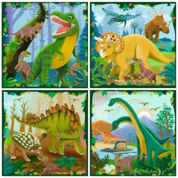 Ravensburger - Puzzle UP! - Dinosaurier