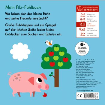 Coppenrath - Fühlen und Begreifen - Mein Filz-Fühlbuch: Kuckuck, kleines Huhn!