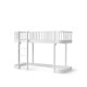 Oliver Furniture - Original halbhohes Hochbett 138 cm, 90x200 cm, weiß - Leiter/Vorne