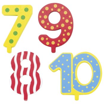Goki - Zahlen 7-10 für Geburtstagszüge